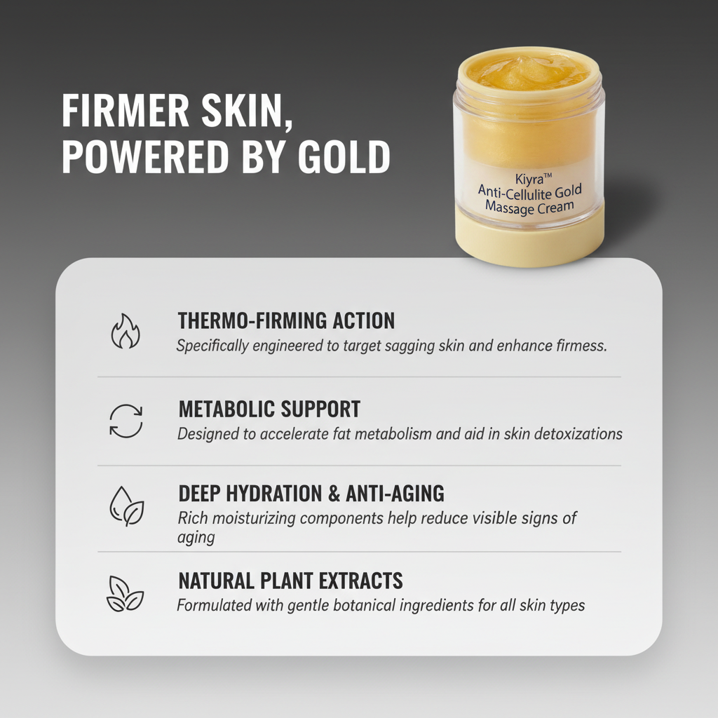 Kiyra™ Anti-Cellulite Gold Massage Cream